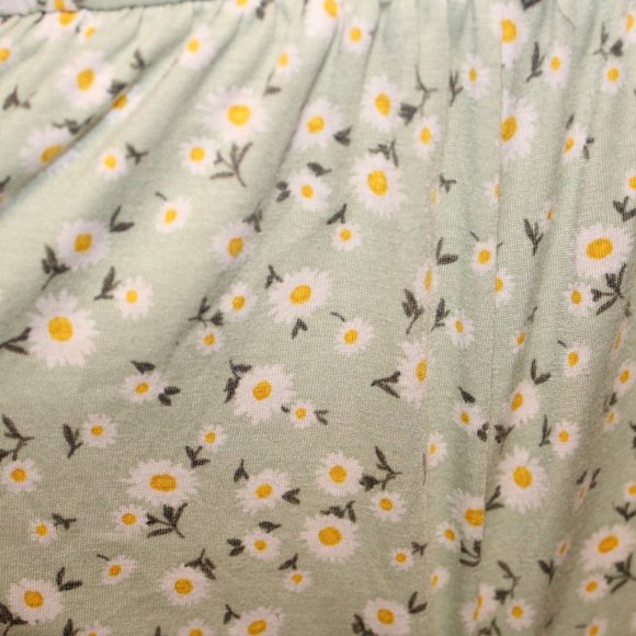 Forever 21 Mint and Daisies ditsy cottagecore Romper - Picture 3 of 8